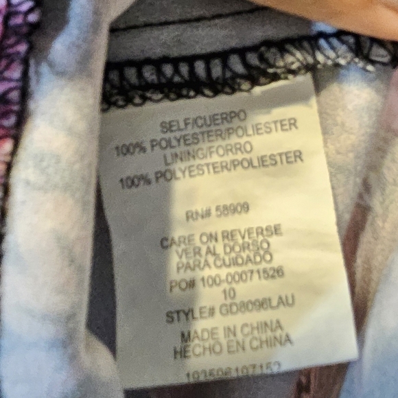 GB Kids 1 Piece Floral Wide Leg Pants Romper 100% Polyester  Size 10 - Picture 6 of 6